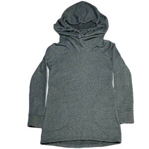 OLA by AFG Sweatshirt  Women's Grey Cowl Neck Hoodie Long Sleeve Sweater Dress S